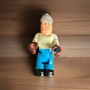 Fisher Price Husky Helper Construction Worker Red Head Blue Eyes VGC Vtg